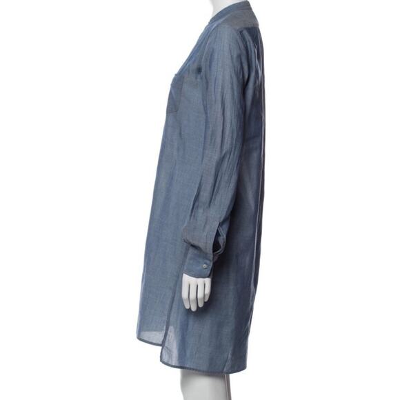 Nili Lotan Chambray Tunic Beach Dress Size Small - Picture 6 of 7